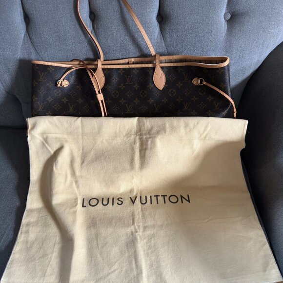 Louis Vuitton Monogram Neverfull GM Dust Bag & Free Organizer Great Gift! - Picture 16 of 16